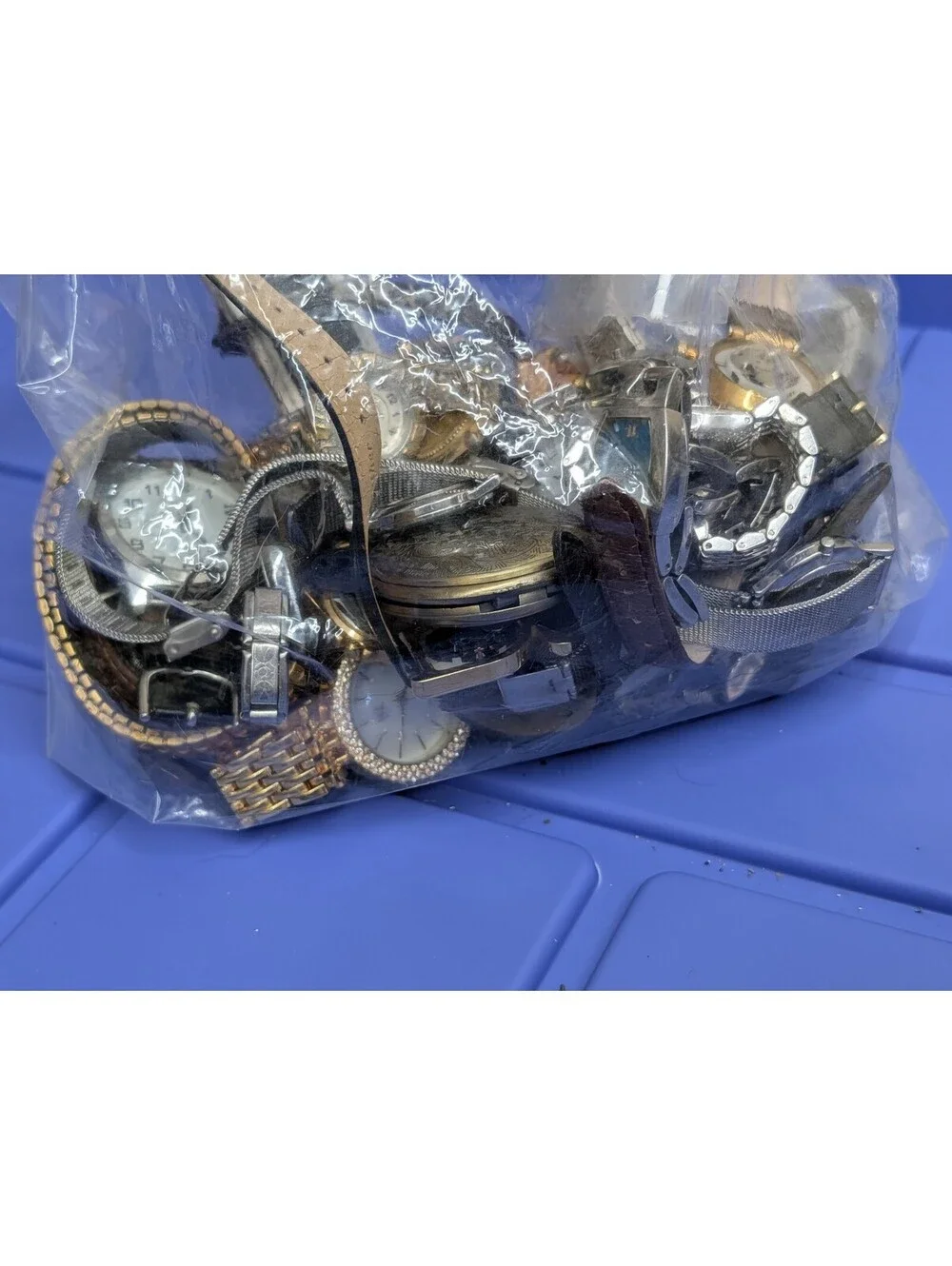 Vintage Watch Lot 2.78lb Skagen, Fossil, Anne Klein, Pocket Watches Repair/Parts